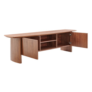 EuroStyle Folke 71" Media Stand Walnut 19740WAL-KIT
