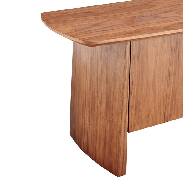 EuroStyle Folke 71" Media Stand Walnut 19740WAL-KIT