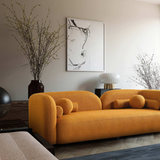 English Elm Ashcroft Furniture - Donna Japandi Style Boucle Sofa