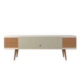 Manhattan Comfort Utopia Contemporary - Modern TV Stand Off White and Maple Cream 19751