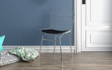 Manhattan Comfort Madeline Modern Chair Silver and Black 197AMC1