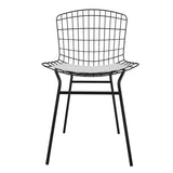 Manhattan Comfort Madeline Modern Chair Black and White 197AMC4