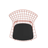 Manhattan Comfort Madeline Modern Chair Rose Pink Gold and Black 197AMC5