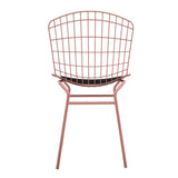 Manhattan Comfort Madeline Modern Chair Rose Pink Gold and Black 197AMC5