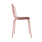 Manhattan Comfort Madeline Modern Chair Rose Pink Gold and Black 197AMC5