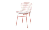 Manhattan Comfort Madeline Modern Chair Rose Pink Gold and White 197AMC6