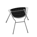 Manhattan Comfort Madeline Modern Chair Charcoal Grey and Black 197AMC7