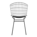 Manhattan Comfort Madeline Modern Chair Charcoal Grey and White 197AMC8