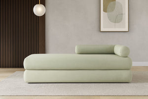 Meridian Furniture Kennedy Upholstered Bench with Channel Tufted Base Plush Seat for Bedroom or Living Room Mint Chenille Fabric 197Mint