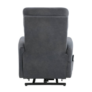 English Elm Power Lift Chair Massage & Heat Dark Gray Upholstery — Power Recliner Lift Chair for Seniors Comfort, Remote Control B011P264097