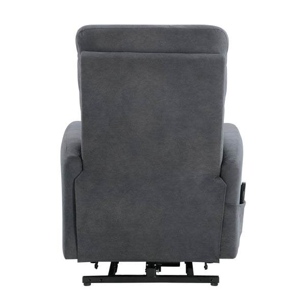 English Elm Power Lift Chair Massage & Heat Dark Gray Upholstery — Power Recliner Lift Chair for Seniors Comfort, Remote Control B011P264097