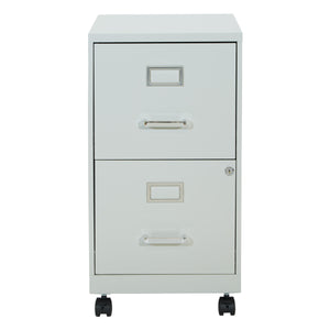 OSP Home Furnishings Metal File Cabinet Grey