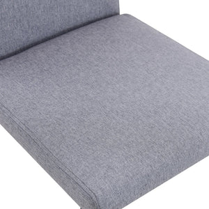 English Elm Table And Chair Set – Modern Tempered Glass Dining Table With 4 Comfortable Light Gray Upholstered Chairs W1151S03806-GIGA