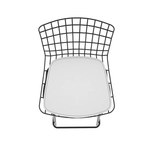 Manhattan Comfort Madeline Modern Barstool Black and White 198AMC4