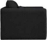 Stylus Black Boucle Fabric Chair 198Black-C Meridian Furniture