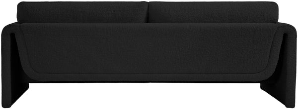 Stylus Black Boucle Fabric Sofa 198Black-S Meridian Furniture