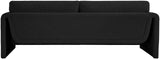 Stylus Black Boucle Fabric Sofa 198Black-S Meridian Furniture