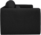 Stylus Black Boucle Fabric Sofa 198Black-S Meridian Furniture