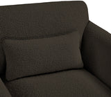 Stylus Brown Boucle Fabric Chair 198Brown-C Meridian Furniture