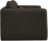 Stylus Brown Boucle Fabric Loveseat 198Brown-L Meridian Furniture