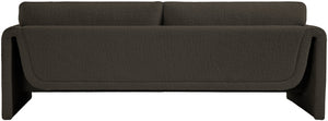 Stylus Brown Boucle Fabric Sofa 198Brown-S Meridian Furniture