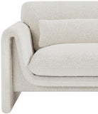 Stylus Cream Boucle Fabric Chair 198Cream-C Meridian Furniture