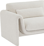 Stylus Cream Boucle Fabric Chair 198Cream-C Meridian Furniture