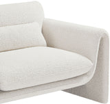 Stylus Cream Boucle Fabric Chair 198Cream-C Meridian Furniture