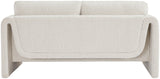 Stylus Cream Boucle Fabric Loveseat 198Cream-L Meridian Furniture