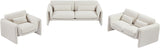 Stylus Cream Boucle Fabric Sofa 198Cream-S Meridian Furniture