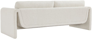 Stylus Cream Boucle Fabric Sofa 198Cream-S Meridian Furniture