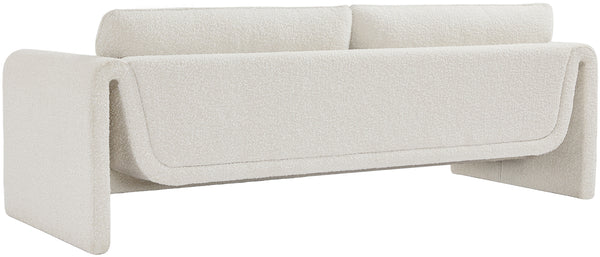 Stylus Cream Boucle Fabric Sofa 198Cream-S Meridian Furniture