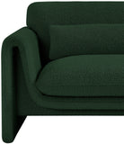 Stylus Green Boucle Fabric Chair 198Green-C Meridian Furniture