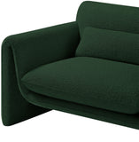 Stylus Green Boucle Fabric Chair 198Green-C Meridian Furniture