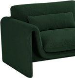 Stylus Green Boucle Fabric Chair 198Green-C Meridian Furniture