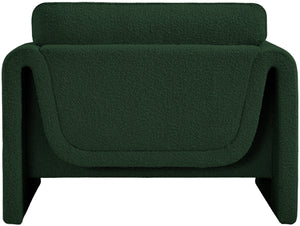 Stylus Green Boucle Fabric Chair 198Green-C Meridian Furniture