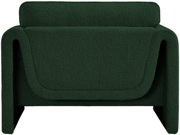 Stylus Green Boucle Fabric Chair 198Green-C Meridian Furniture