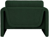 Stylus Green Boucle Fabric Chair 198Green-C Meridian Furniture