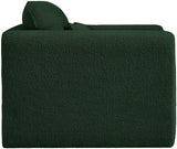 Stylus Green Boucle Fabric Chair 198Green-C Meridian Furniture