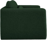 Stylus Green Boucle Fabric Loveseat 198Green-L Meridian Furniture