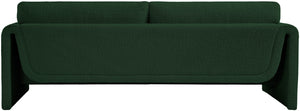 Stylus Green Boucle Fabric Sofa 198Green-S Meridian Furniture