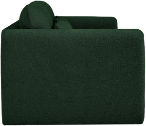 Stylus Green Boucle Fabric Sofa 198Green-S Meridian Furniture