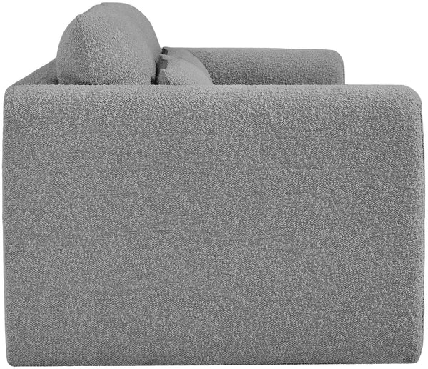 Stylus Grey Boucle Fabric Sofa 198Grey-S Meridian Furniture