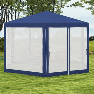 English Elm Outsunny Hexagon Party Canopy with Mesh Sidewalls Uv Roof Steel Frame Outdoor W2225P174174