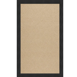 Capel Rugs Creative Concepts - Customizable Indoor & Outdoor Rugs With Fade And Stain Resistance For Unique Style Canvas Black 100% Olefin Base,Single Border 1990rs03000500314