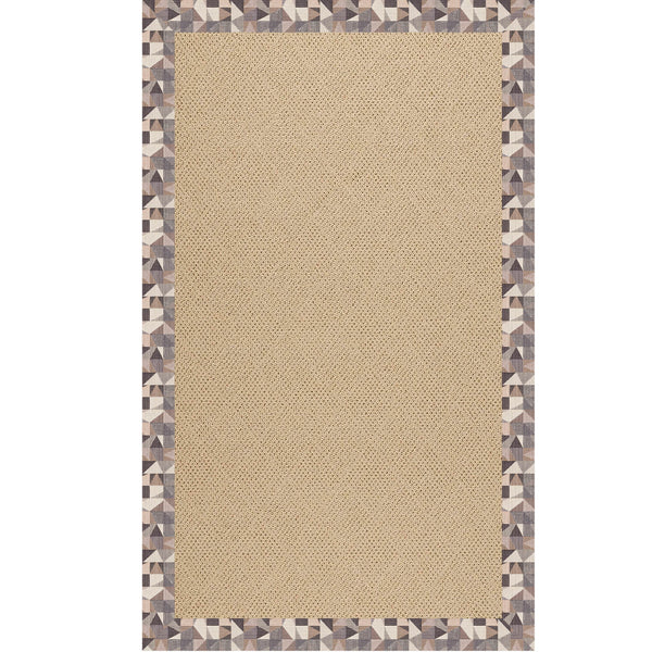 Capel Rugs Creative Concepts - Customizable Indoor & Outdoor Rugs With Fade And Stain Resistance For Unique Style Geo Bronze 100% Olefin Base,Single Border 1990rs12001500726