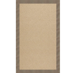 Capel Rugs Creative Concepts - Customizable Indoor & Outdoor Rugs With Fade And Stain Resistance For Unique Style Canvas Taupe 100% Olefin Base,Single Border 1990rs03000500737
