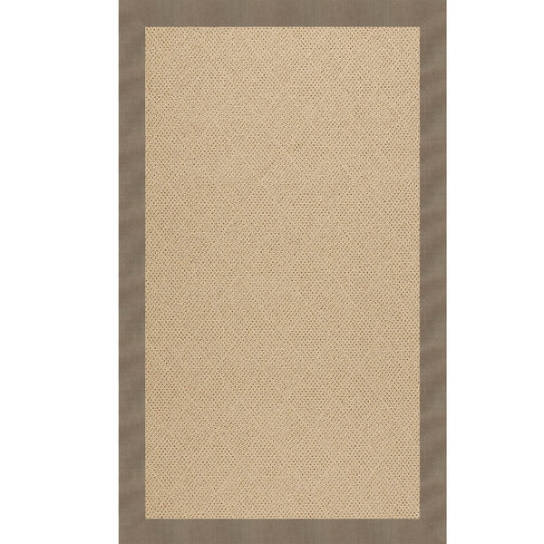 Capel Rugs Creative Concepts - Customizable Indoor & Outdoor Rugs With Fade And Stain Resistance For Unique Style Canvas Taupe 100% Olefin Base,Single Border 1990rs03000500737