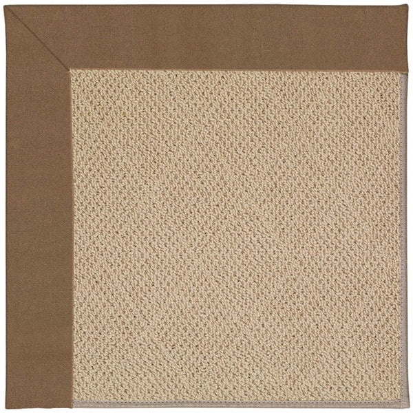 Capel Rugs Creative Concepts - Customizable Indoor & Outdoor Rugs With Fade And Stain Resistance For Unique Style Canvas Cocoa 100% Olefin Base,Single Border 1990gs0709747