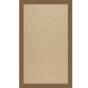 Capel Rugs Creative Concepts - Customizable Indoor & Outdoor Rugs With Fade And Stain Resistance For Unique Style Canvas Cocoa 100% Olefin Base,Single Border 1990rs07091000747